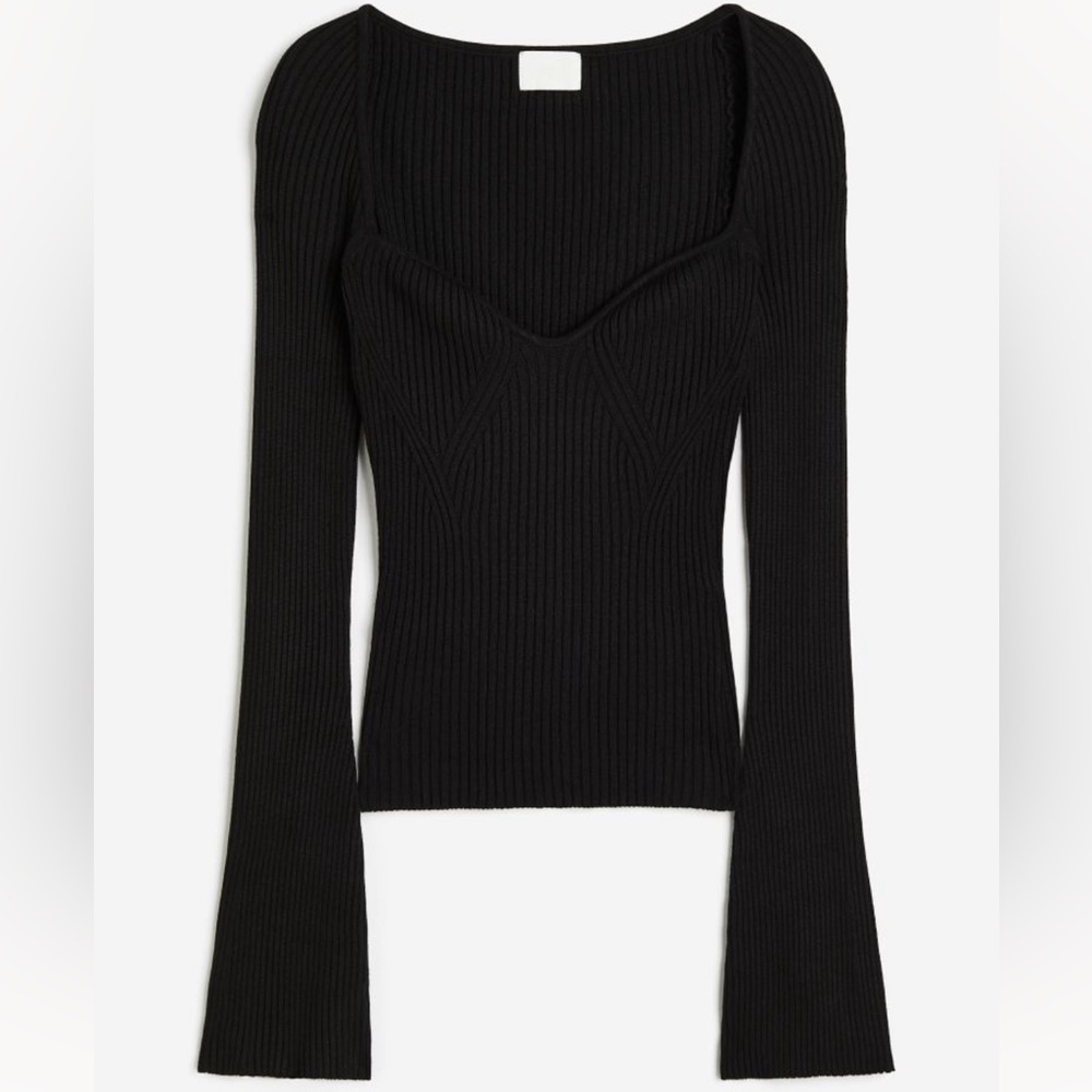 Rib-knit sweater